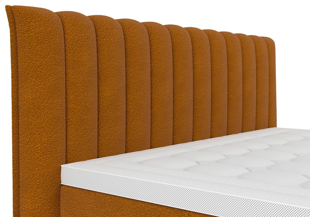 PAT BOXSPRING LINA - ruginiu, Konventionell, plastic/lemn (180/200cm) - Premium Living
