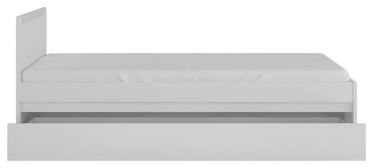 Krevet Novi - bijela/crna, Moderno, drvni materijal/plastika (120/200cm) - Premium Living