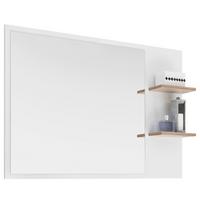 LUSTRO ŁAZIENKOWE NOVENTA  -TOP- - kolor dębowy/biały, Design, materiał drewnopochodny (100,0/74,5/15,5cm) - Xora
