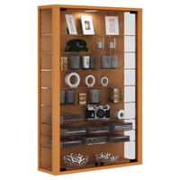 Vitrin Vitrosa Mini - bükkszínű, Basics, faalapú anyag/üveg (59/91/18cm) - MID.YOU