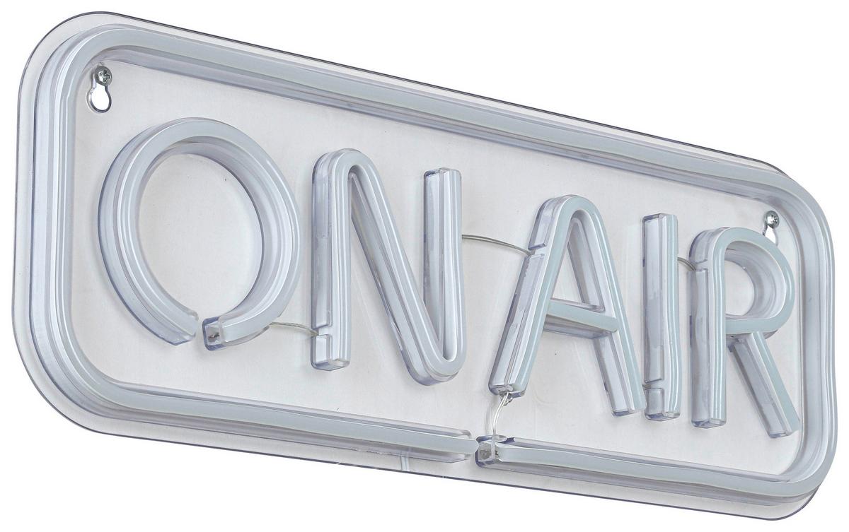 Lampă LED decorativă Oni - alb/transparent, Modern, plastic (40/15/1,30cm) - Mömax