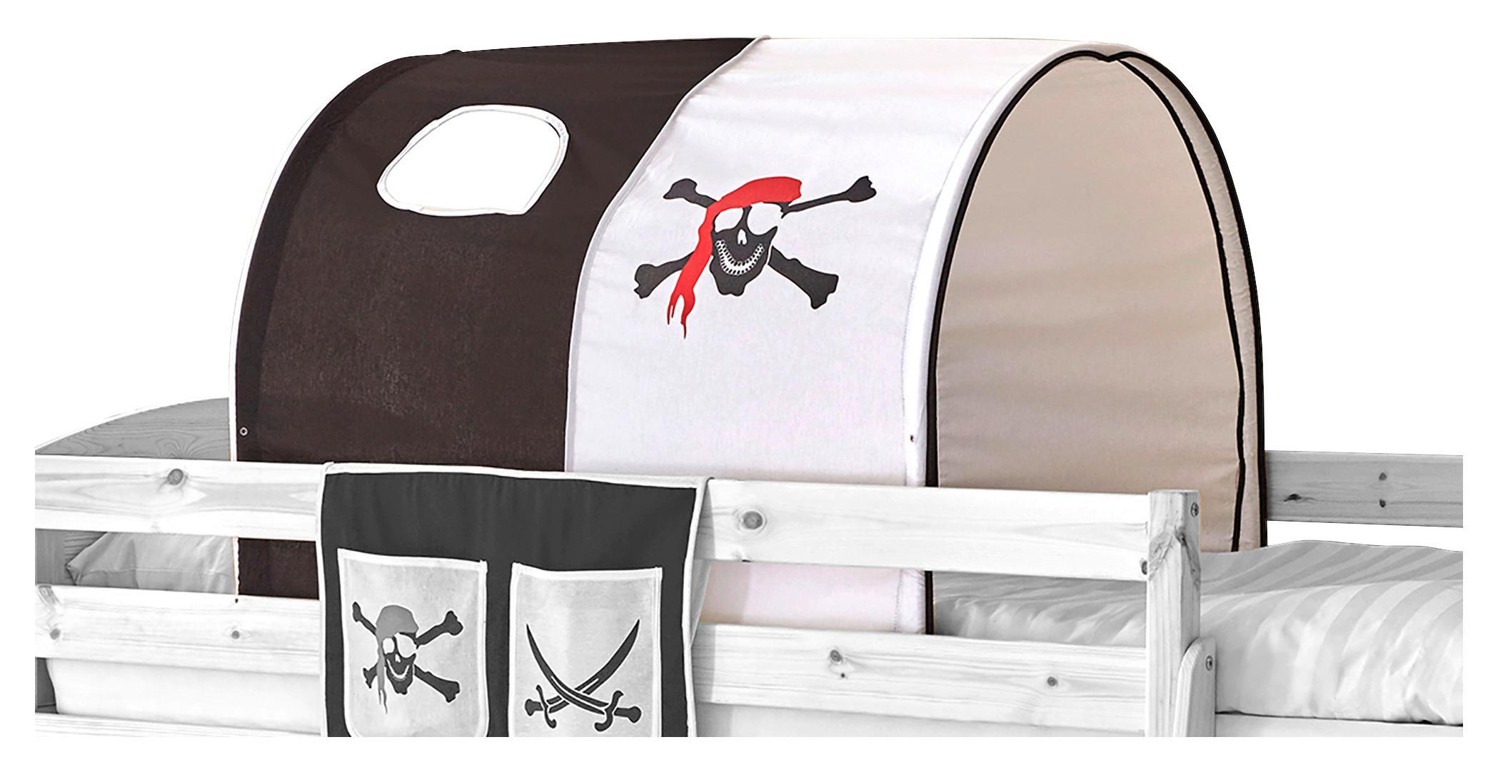 Tunnelset "Tunnelset", schwarz/weiß - Schwarz/Weiß, KONVENTIONELL, Textil/Metall (100/73/87cm) - MID.YOU