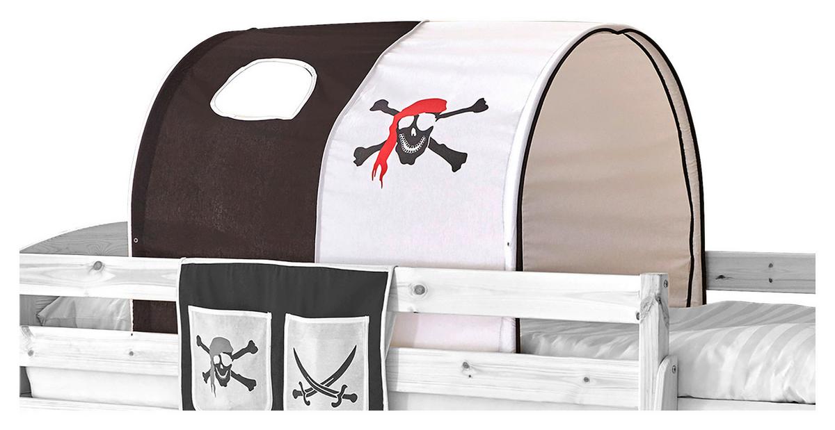 Tunnelset "Tunnelset", schwarz/weiß - Schwarz/Weiß, KONVENTIONELL, Textil/Metall (100/73/87cm) - MID.YOU