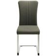 Schwingstuhl Grau - Chromfarben/Grau, MODERN, Textil/Metall (43/102/59,5cm) - Mömax modern living