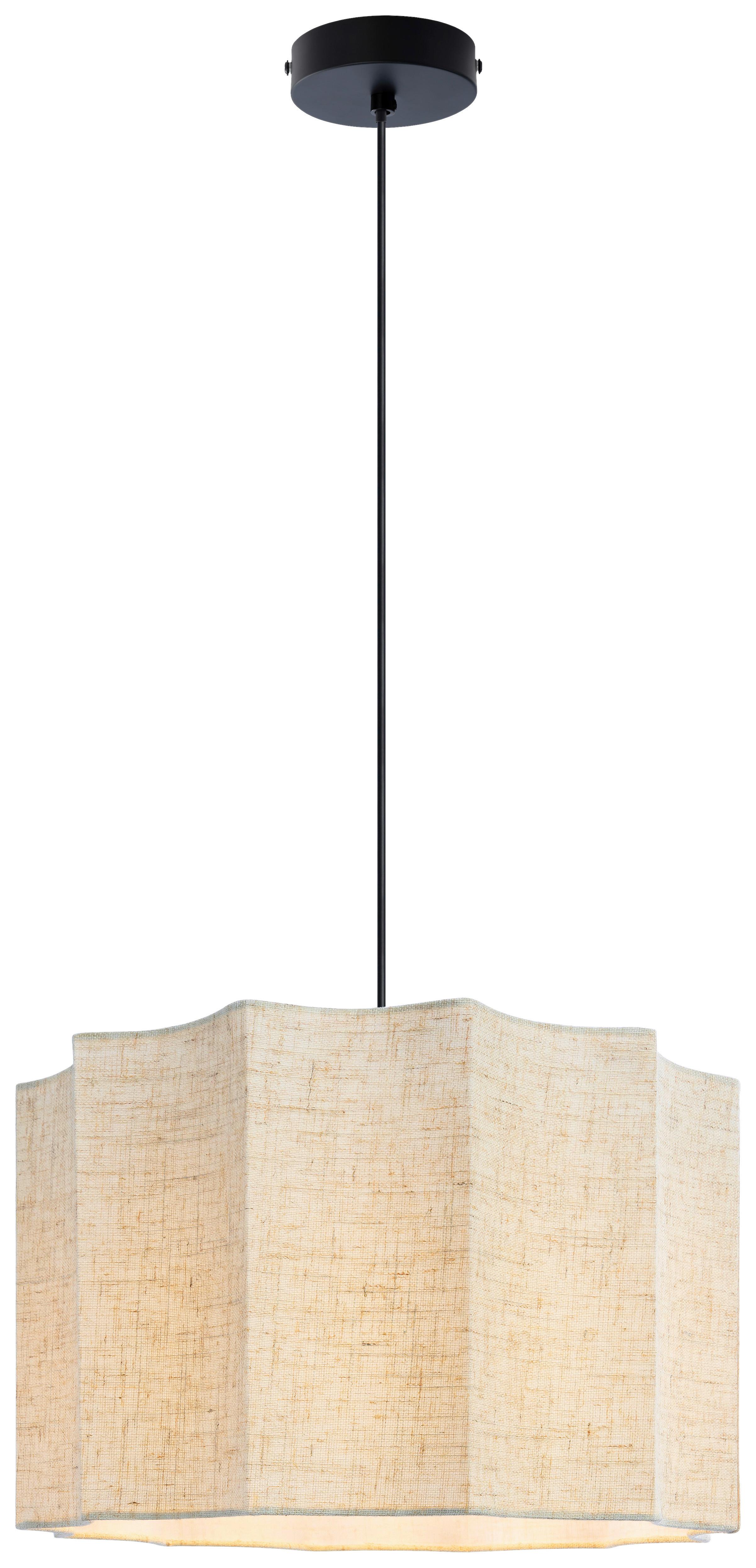 LAMPA WISZĄCA REBECCA - kolor naturalny, Trend, tworzywo sztuczne/metal (38/120cm) - Novel