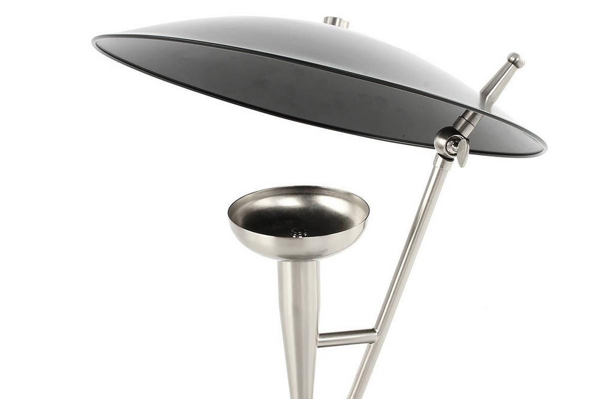 Tischleuchte Tischlampe Flyer 125 - Silberfarben/Schwarz, Trend, Metall (36/36/50cm) - Kayoom
