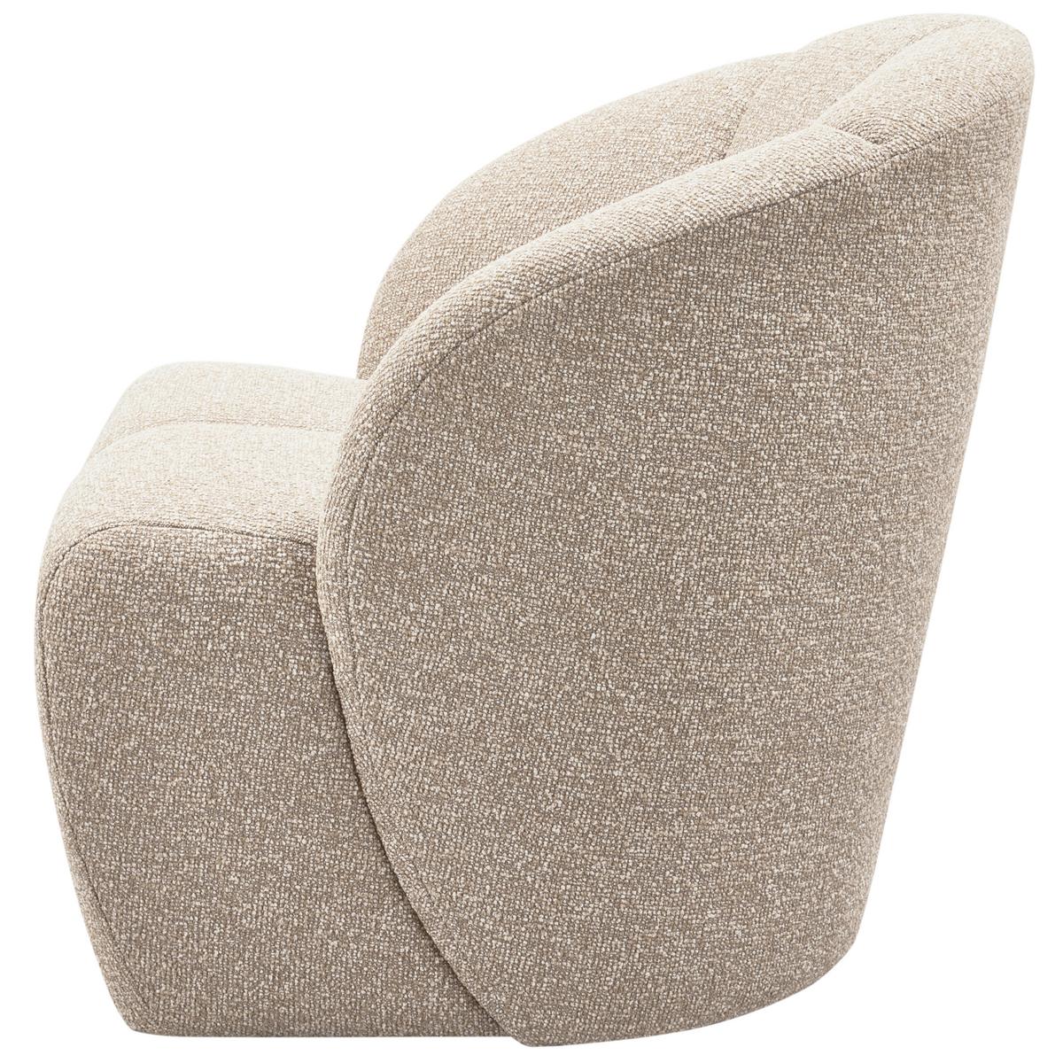 Sessel Mojo Beige B: 68cm - Beige/Schwarz, Design, Kunststoff/Textil (68/75/77cm) - Livetastic