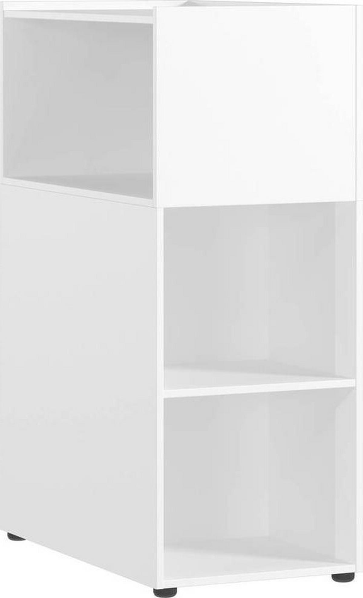 Raumteiler Ribera Weiß - Schwarz/Weiß, MODERN, Holzwerkstoff/Kunststoff (80/112/44cm) - Premium Living