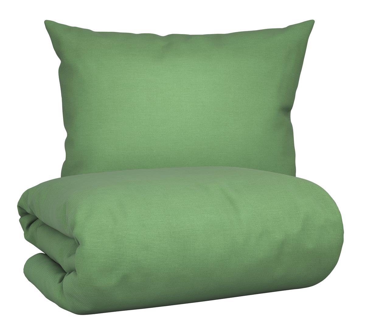 Ágyneműhuzat-garnitúra Waffel - zöld, Modern, textil (140/200cm) - Modern Living