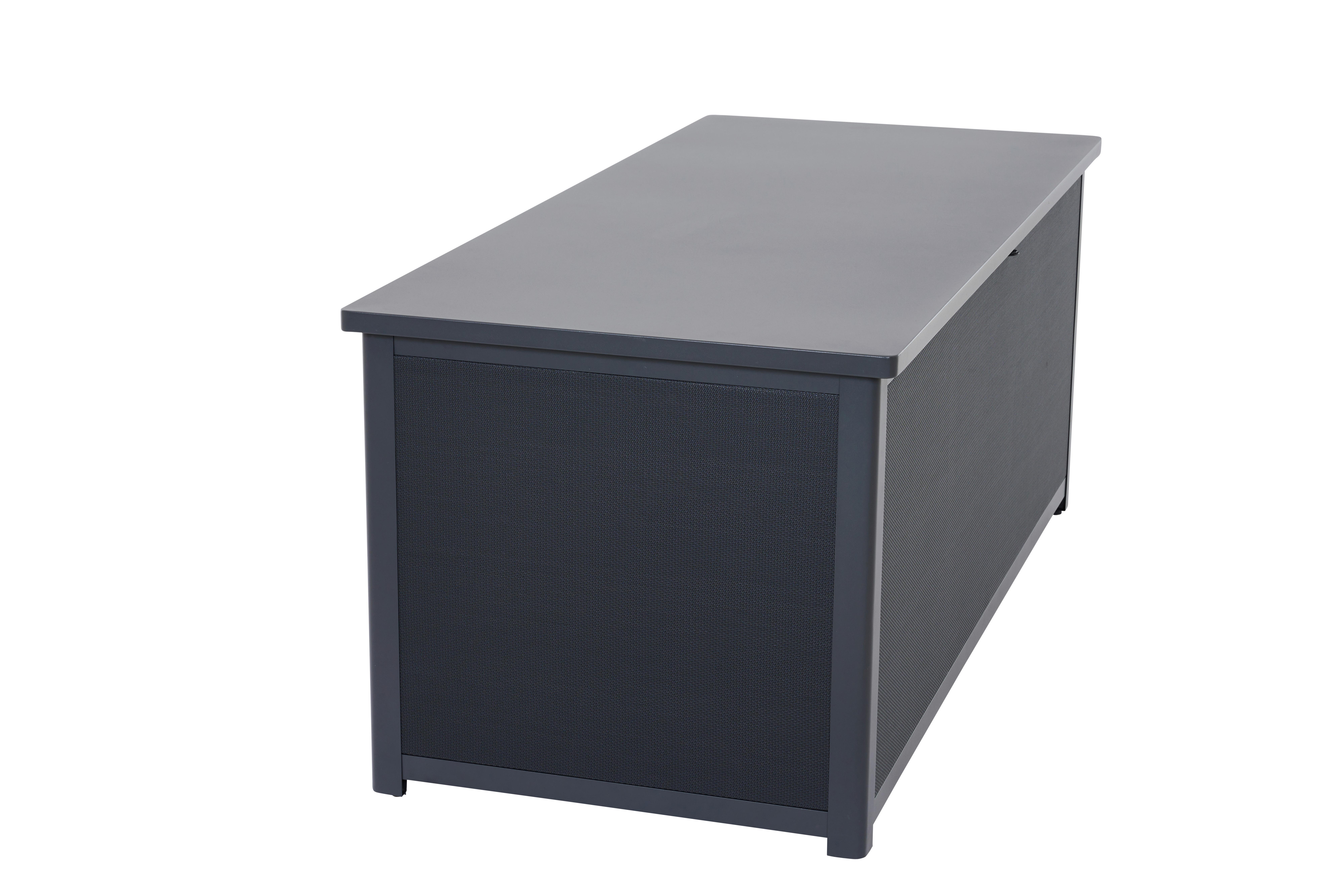 Kissenbox Sabano Anthrazit - Anthrazit, Basics, Kunststoff/Metall (79,3/75/181cm) - Siena Garden