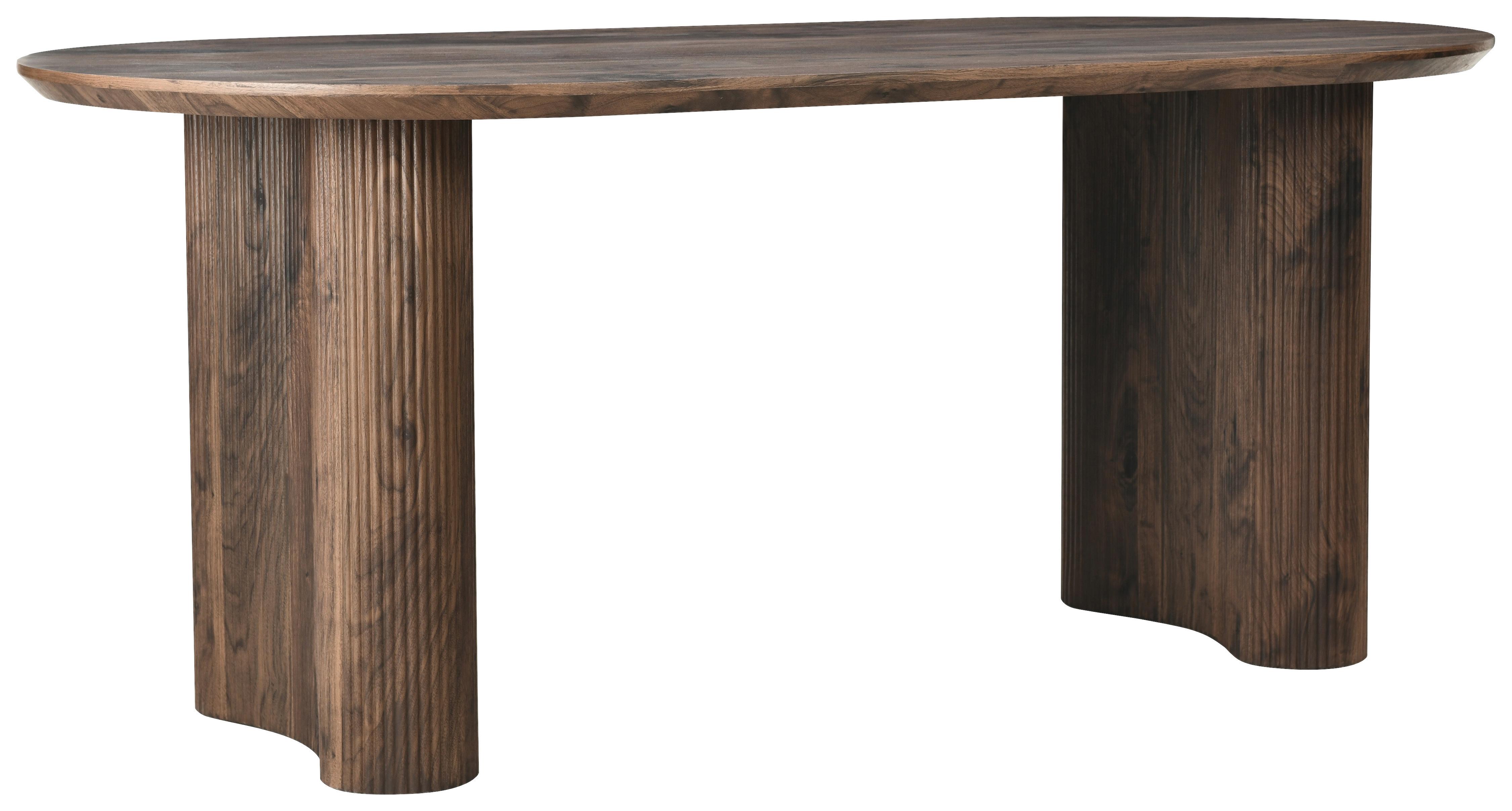 Jedilna Miza Edda, Barva Oreha, 180x90 - barva oreha, Basics, leseni material (180/90/75cm) - Livetastic