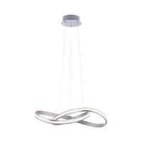 LED-Deckenleuchte Lolasmart Melinda max. 28 Watt - Silberfarben, MODERN, Kunststoff/Metall (57/57/120cm)