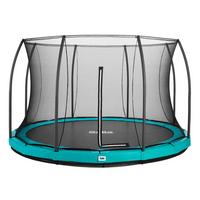 Boden-Trampolin Comfort Edition Ø ca. 427cm - Grün, Basics, Metall (427cm) - Salta