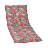 Liegenauflage Biel ca. 193x60 cm Grau/Rot - Grau, Basics, Textil (193/60/6cm) - Gardenson