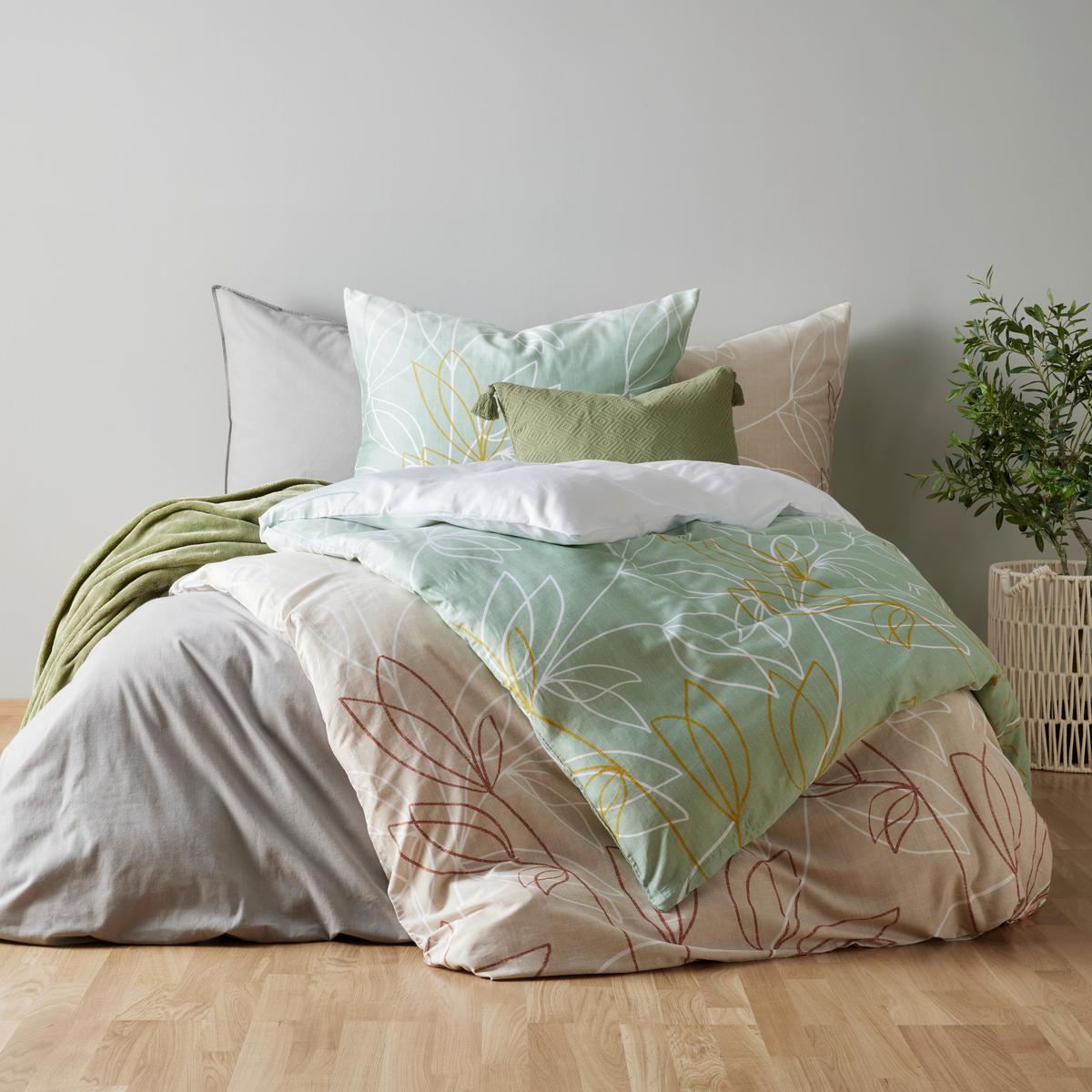 Bettwäsche Stone Washed XL ca. 140x220 - Hellgrau, MODERN, Textil (140/220cm) - Modern Living