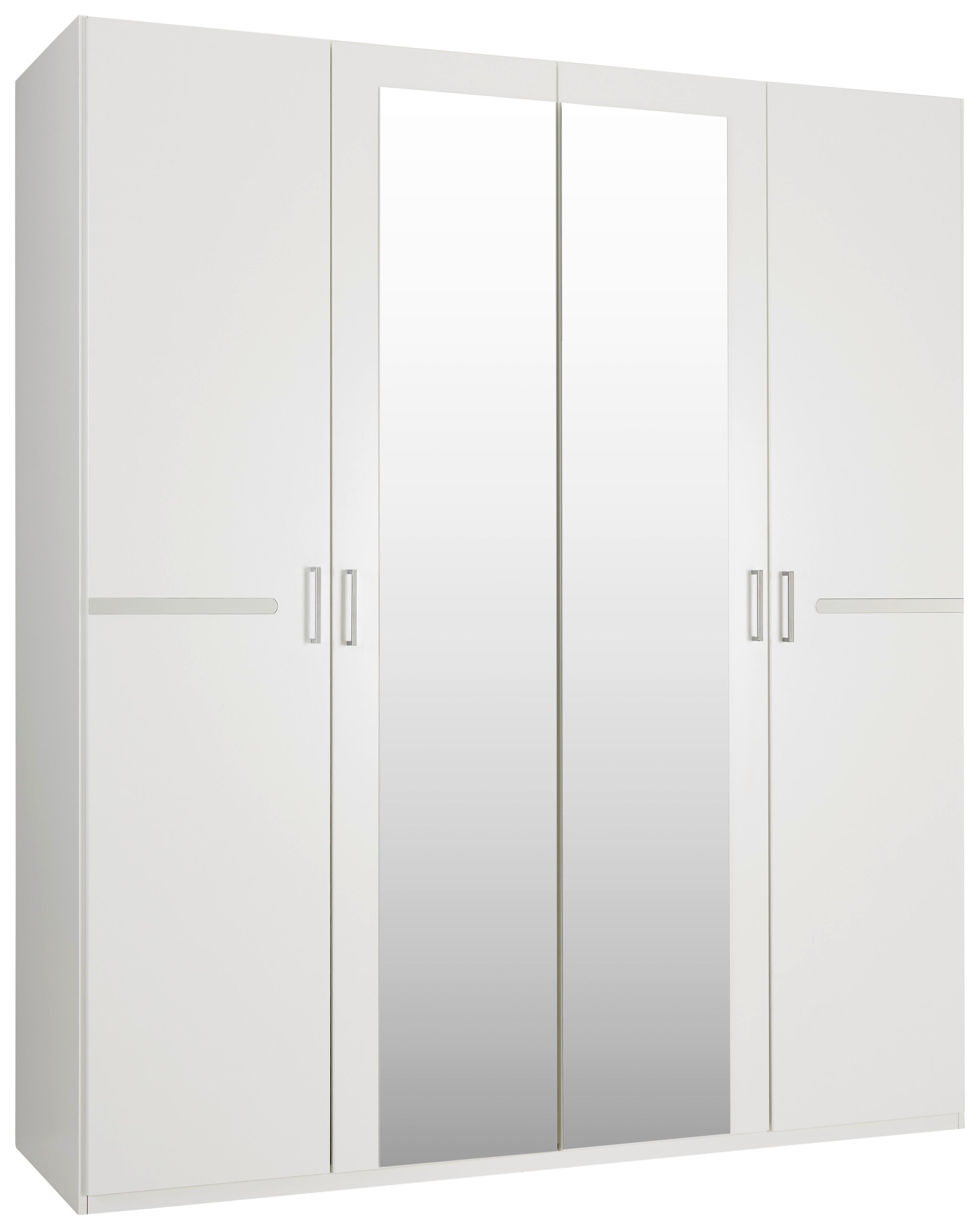 Ormar S Klasičnim Vratima Anna - bijela/boje kroma, Konventionell, drvni materijal/plastika (180/210/58cm) - Based