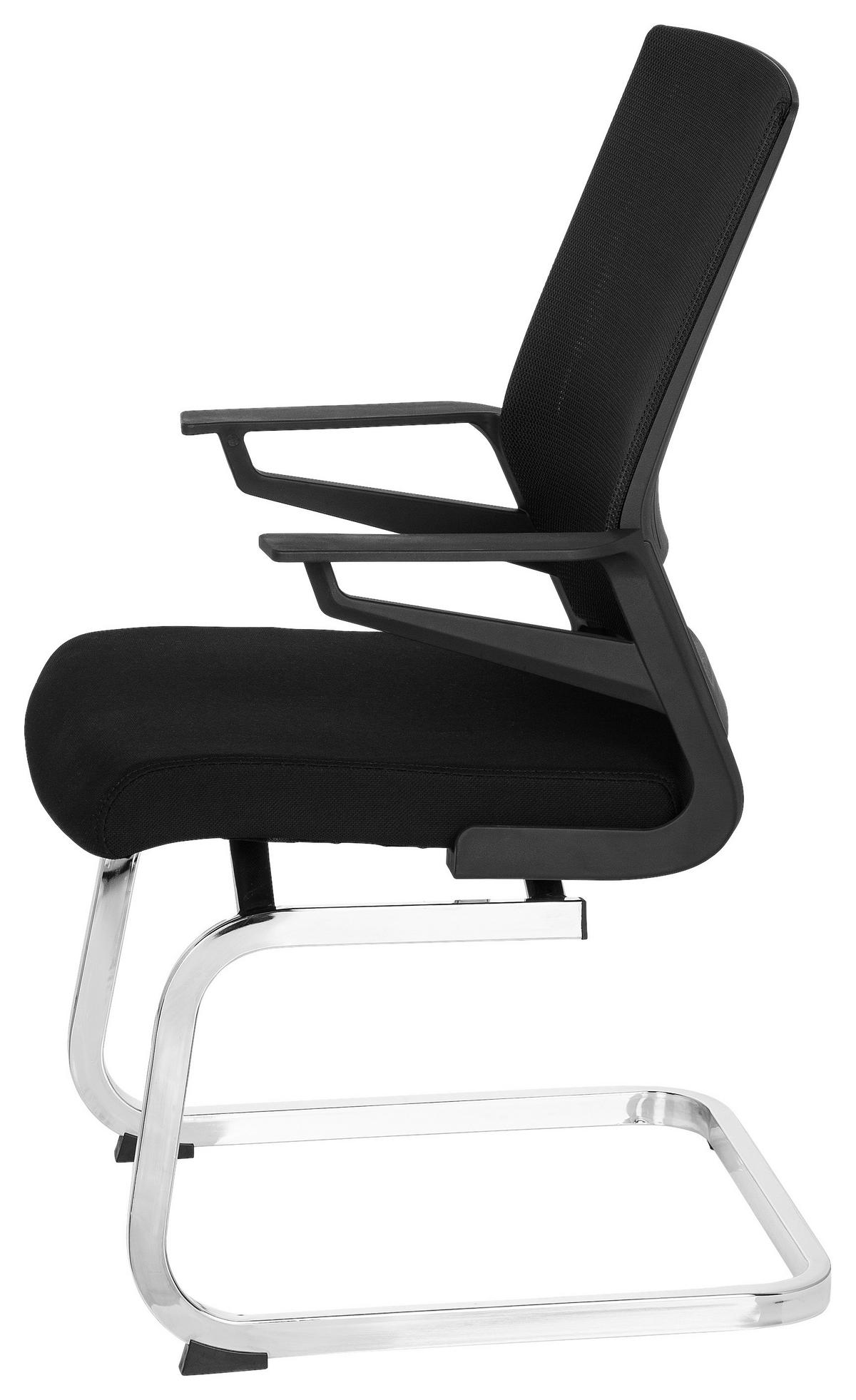 Konferenčni Stol Inventor V, Črna - barve kroma/črna, Moderno, kovina/umetna masa (59/95/54cm) - MID.YOU