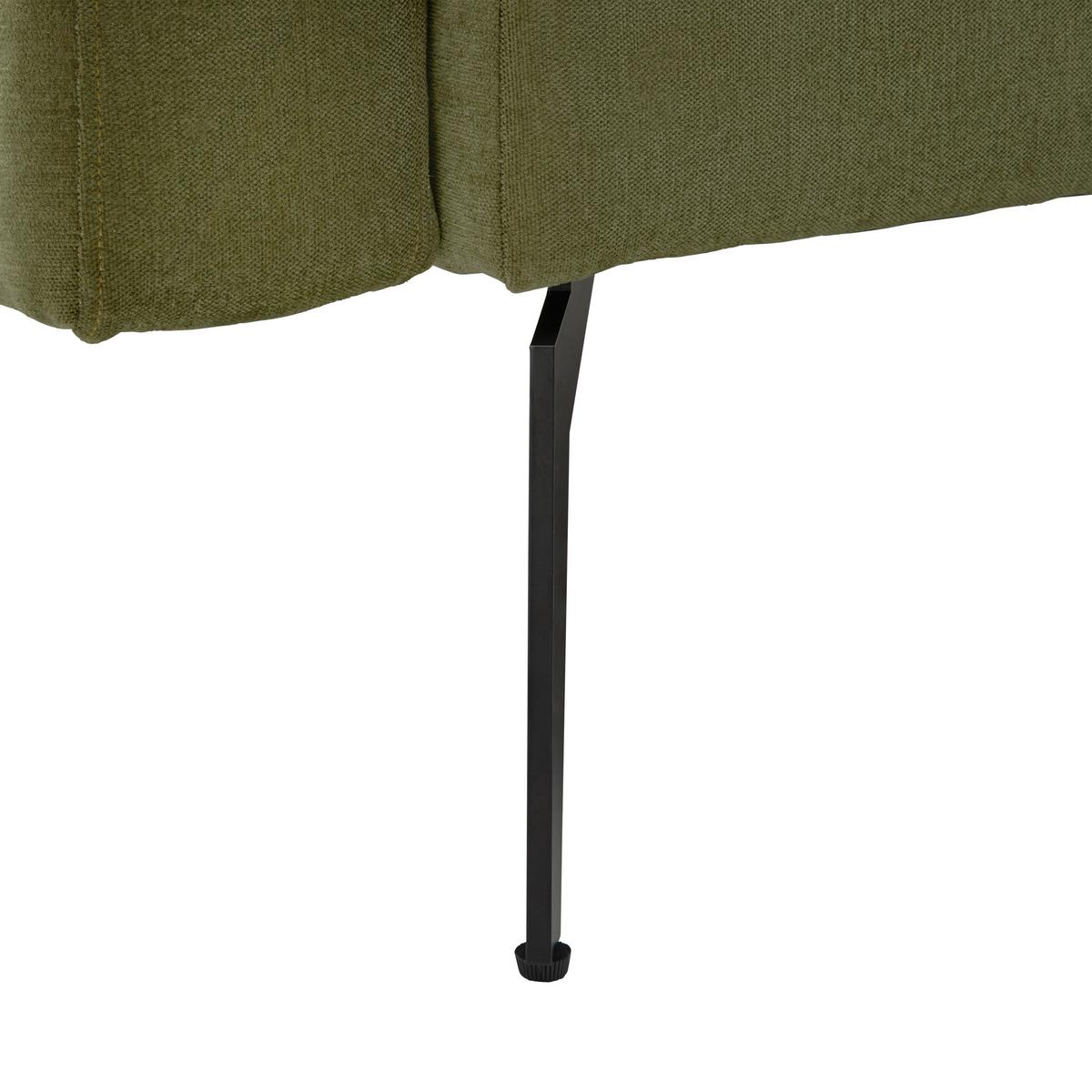 Schlafsofa Lando Grün - Schwarz/Grün, Modern, Holz/Kunststoff (224/87/100cm) - Mömax