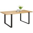 Esstisch aus Eiche Massiv - Eichefarben, KONVENTIONELL, Holz (180/76/90cm) - Zandiara Esstisch aus Eiche Massiv - Eichefarben, KONVENTIONELL, Holz (180/76/90cm) - Zandiara