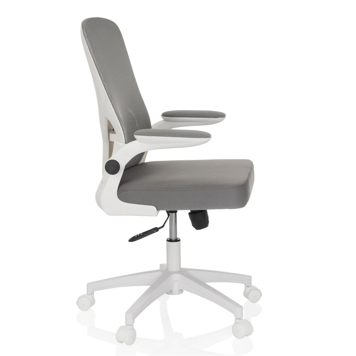 Drehstuhl Belio W Grau/Weiß - Grauweiß/Weiß, MODERN, Kunststoff/Textil (60/95-105/54cm) - MID.YOU