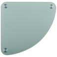 Regal Fina 4 - bela/krom, Moderno, kovina/steklo (29/100/29cm) - MÖMAX modern living