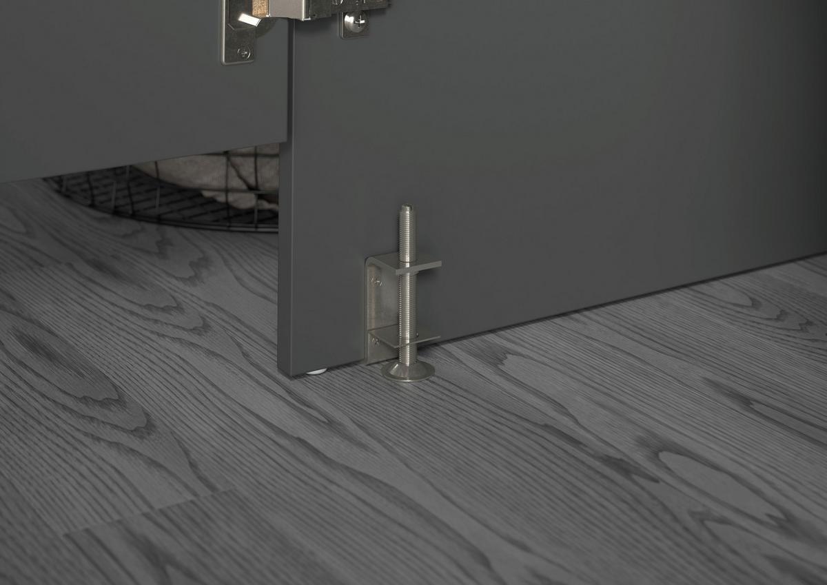 Hauswirtschaftsraum Free Anthrazit - Anthrazit, Basics, Holzwerkstoff (242/195/68cm) - MID.YOU