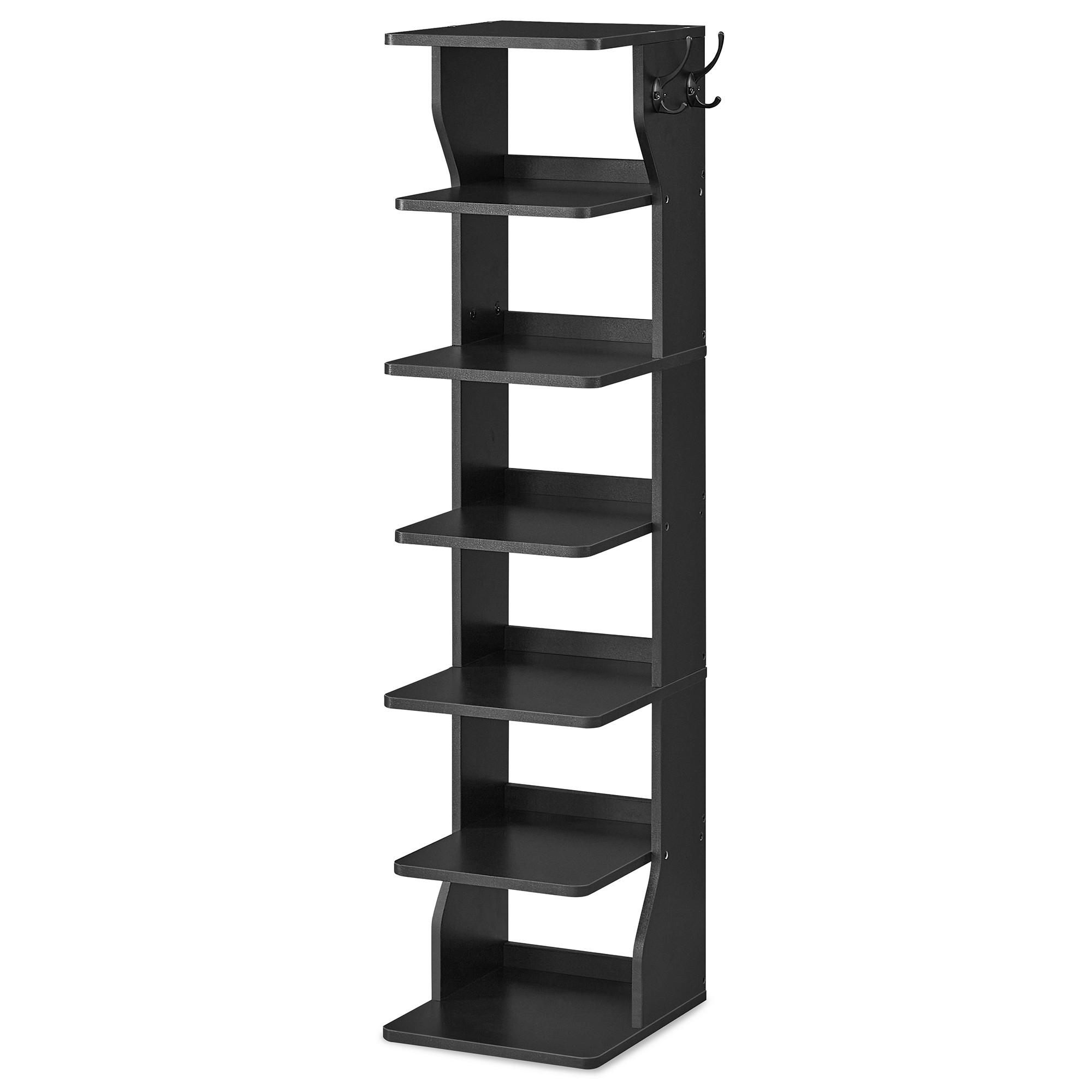 SCHUHREGAL SHOE RACK - Schwarz, MODERN, Holzwerkstoff/Metall (26,4/110,4/30cm) - MID.YOU