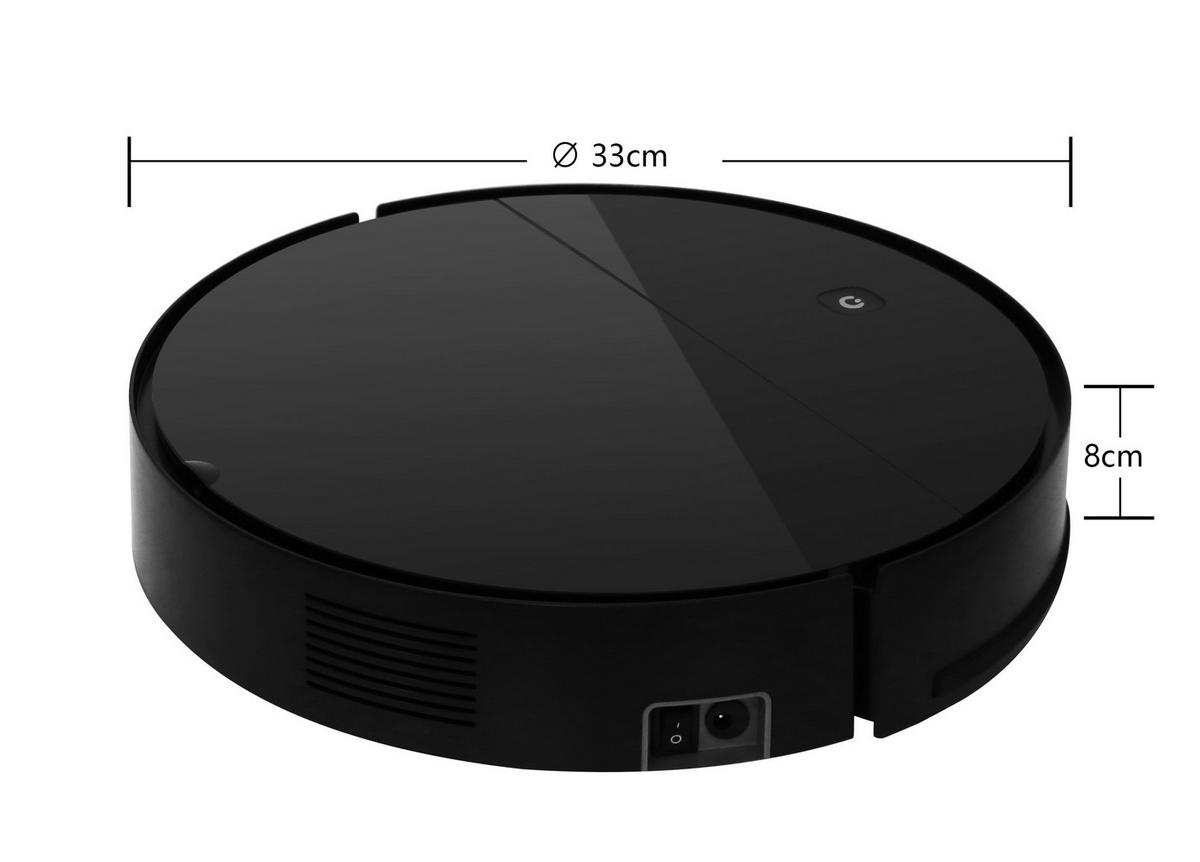 ROBOT ODKURZAJĄCY IORM - czarny, Basics, tworzywo sztuczne (33/33/8cm) - Insido