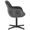 STOL MED ARMSTÖD LEONA - vit/svart, Design, metall/textil (61/87/63cm) - Mömax