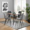 MATBORD MAX - svart/akaciefärgad, Lifestyle, metall/trä (80/76/80cm) - Zandiara
