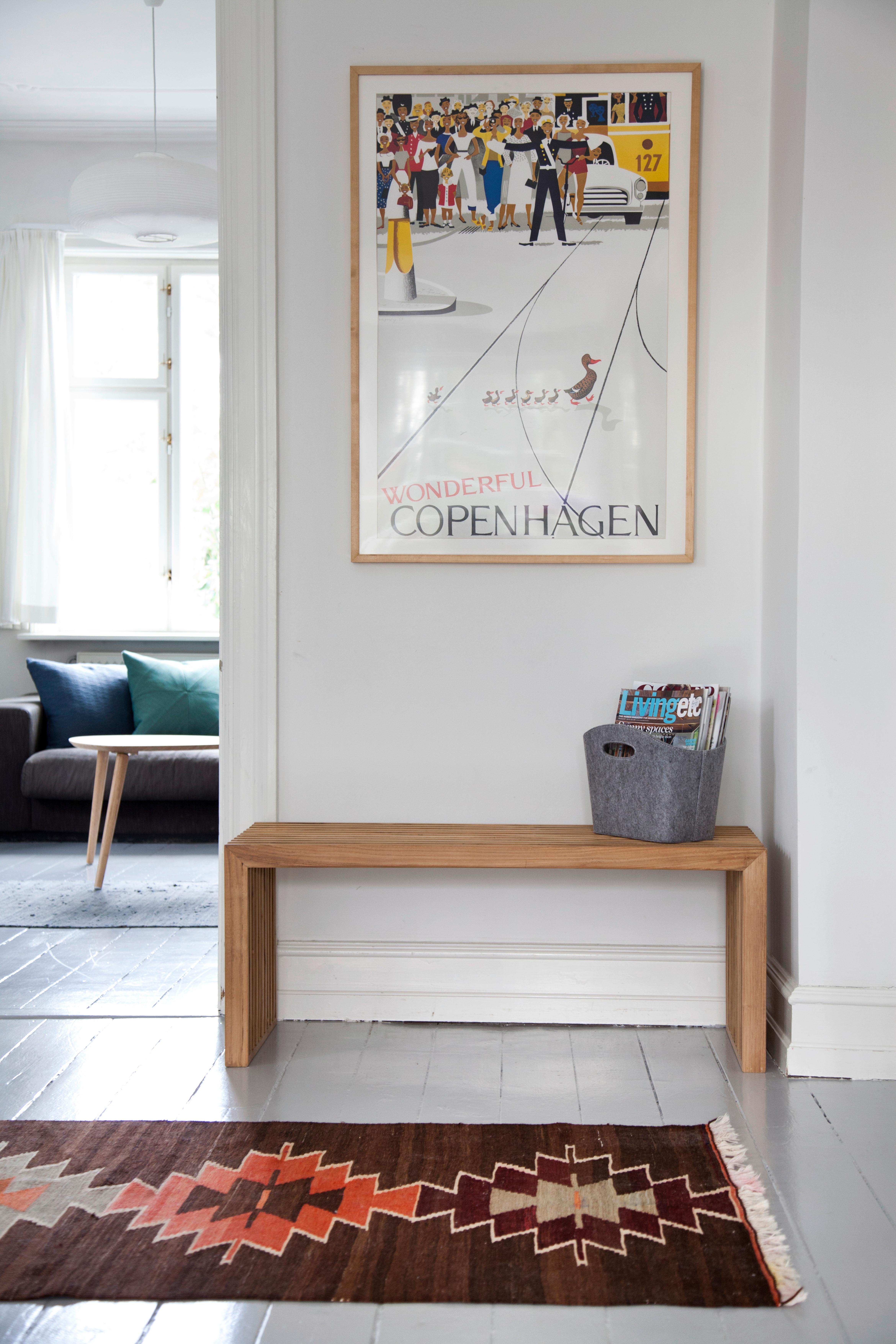 SITZBANK RIB - Teakfarben, KONVENTIONELL, Holz (104/43/35cm) - MID.YOU