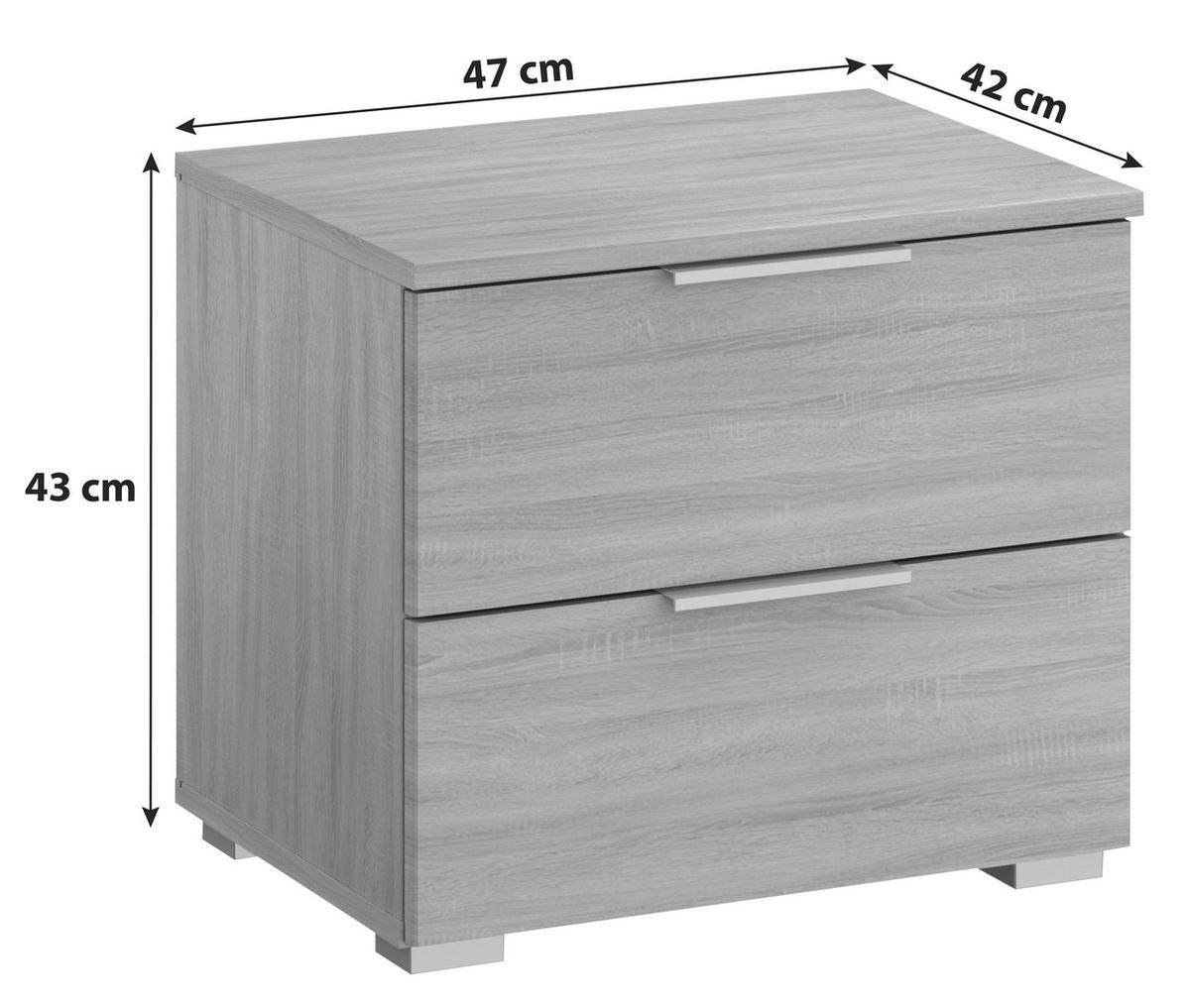 NOPTIERA ALABAMA - stejar Sonoma, Modern, material pe bază de lemn (47/43/42cm) - Modern Living