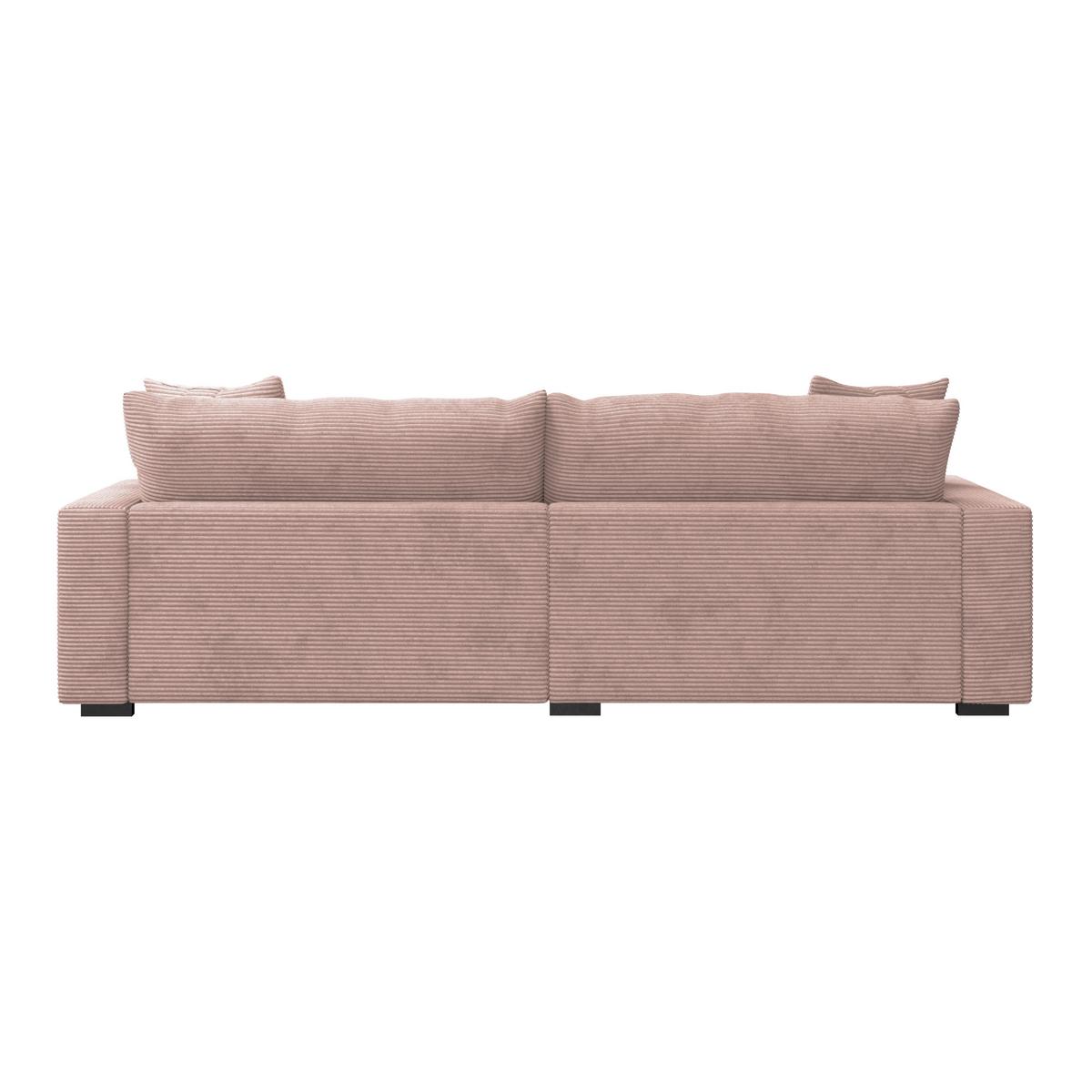 Kutna Garnitura Pelle - ružičasta/crna, Moderno, tekstil (180/265cm) - Modern Living