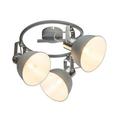 Strahler 54640-3AD max. 25 Watt - Hellgrau, MODERN, Metall (25/21cm) Strahler 54640-3AD max. 25 Watt - Hellgrau, MODERN, Metall (25/21cm)