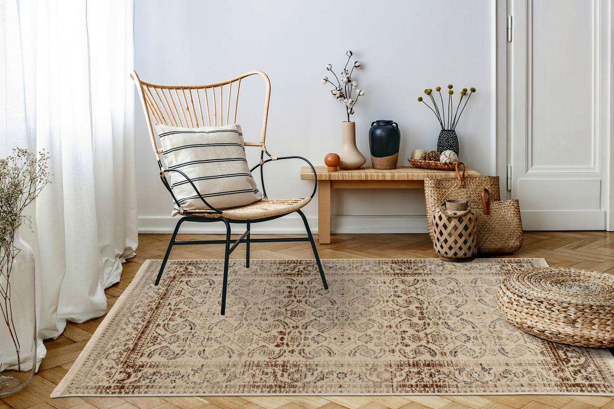 Orientteppich Charu 600 - Beige, Konventionell, Textil (160/230cm) - Kayoom