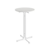 Garten-Bartisch Berlin Weiß - Weiß, LIFESTYLE, Holz/Kunststoff (70/109cm) - Gardenson
