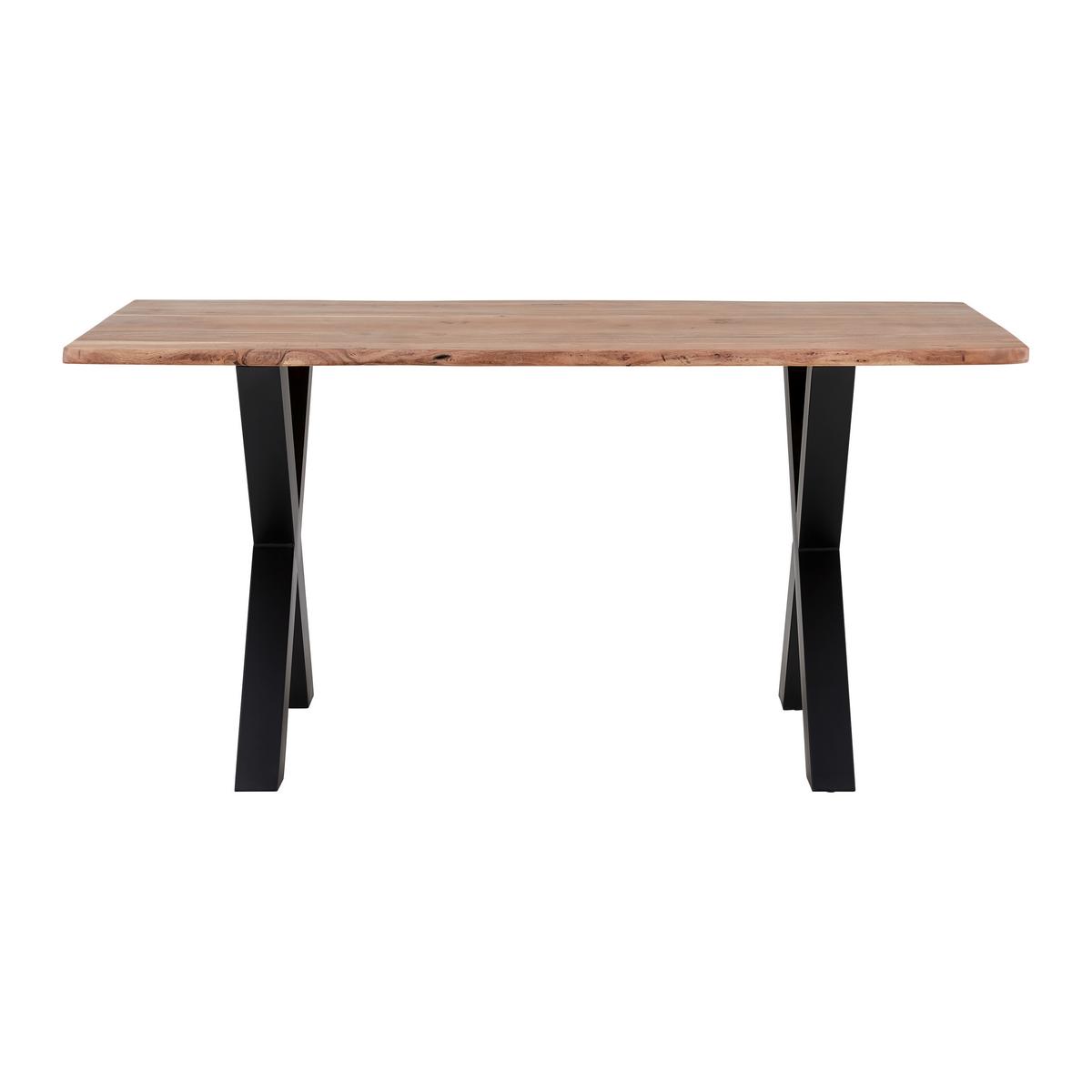 Stol Za Blagovaonicu Leilo - boje bagrema/crna, Moderno, drvo/metal (160/85/76cm) - Bessagi Home