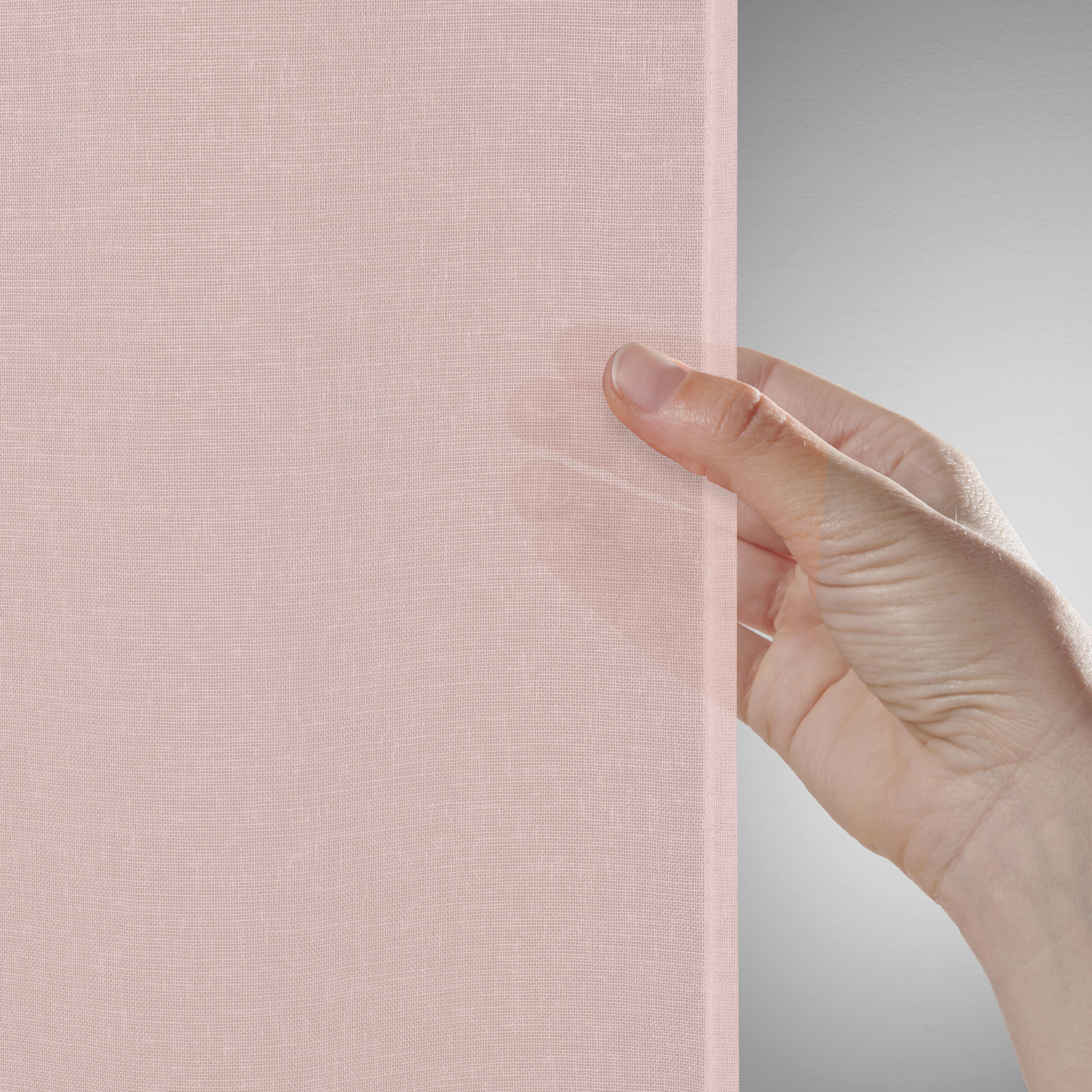 GARDINLÄNGD SIGRID -EXT- - rosa, Romantik / Lanthus, textil (140/245cm) - Premium Living