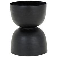 STOLIK BOCZNY HOCKER - czarny, Design, drewno (30/40/30cm) - Livetastic