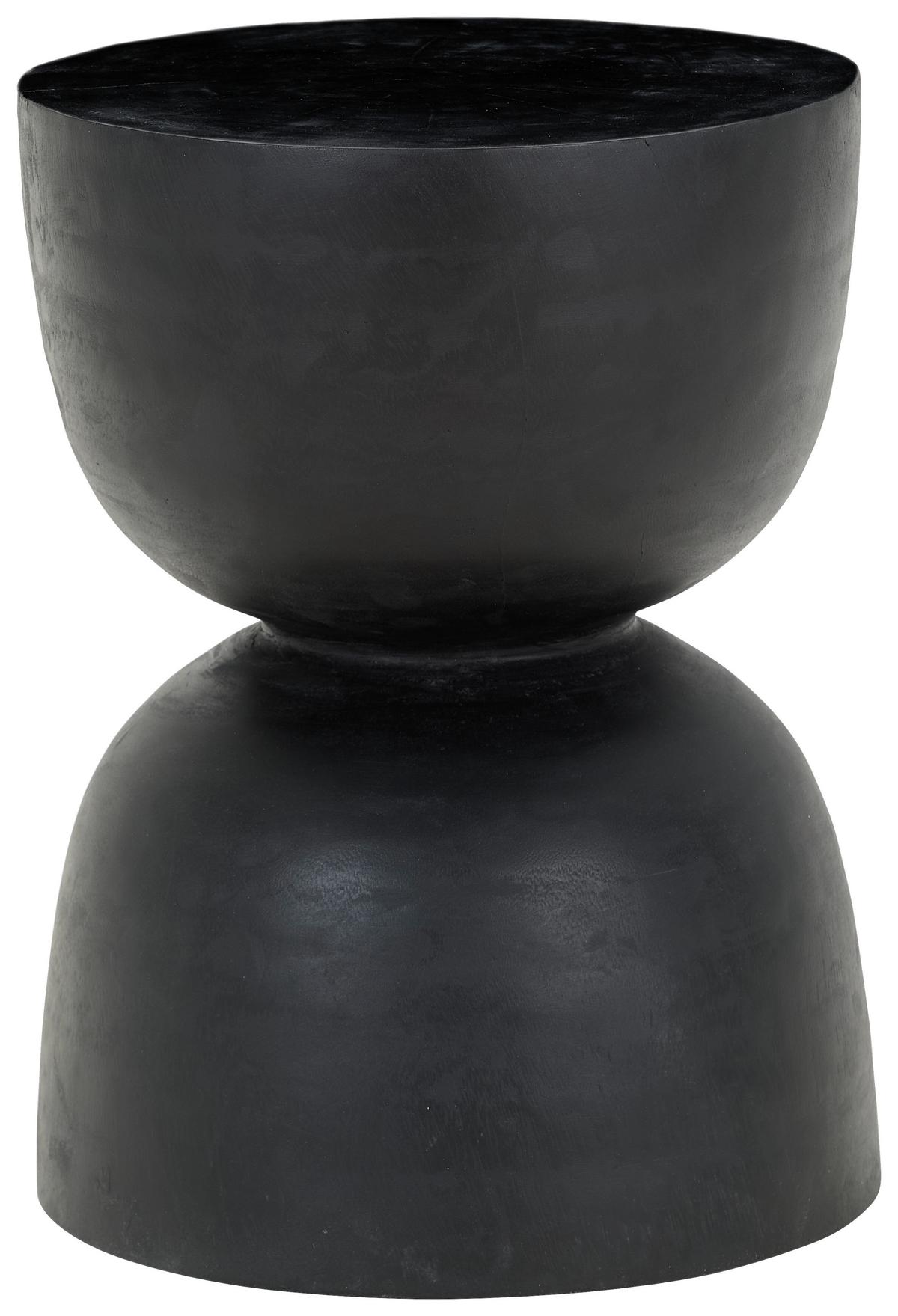 STOLIK BOCZNY HOCKER - czarny, Design, drewno (30/40/30cm) - Livetastic