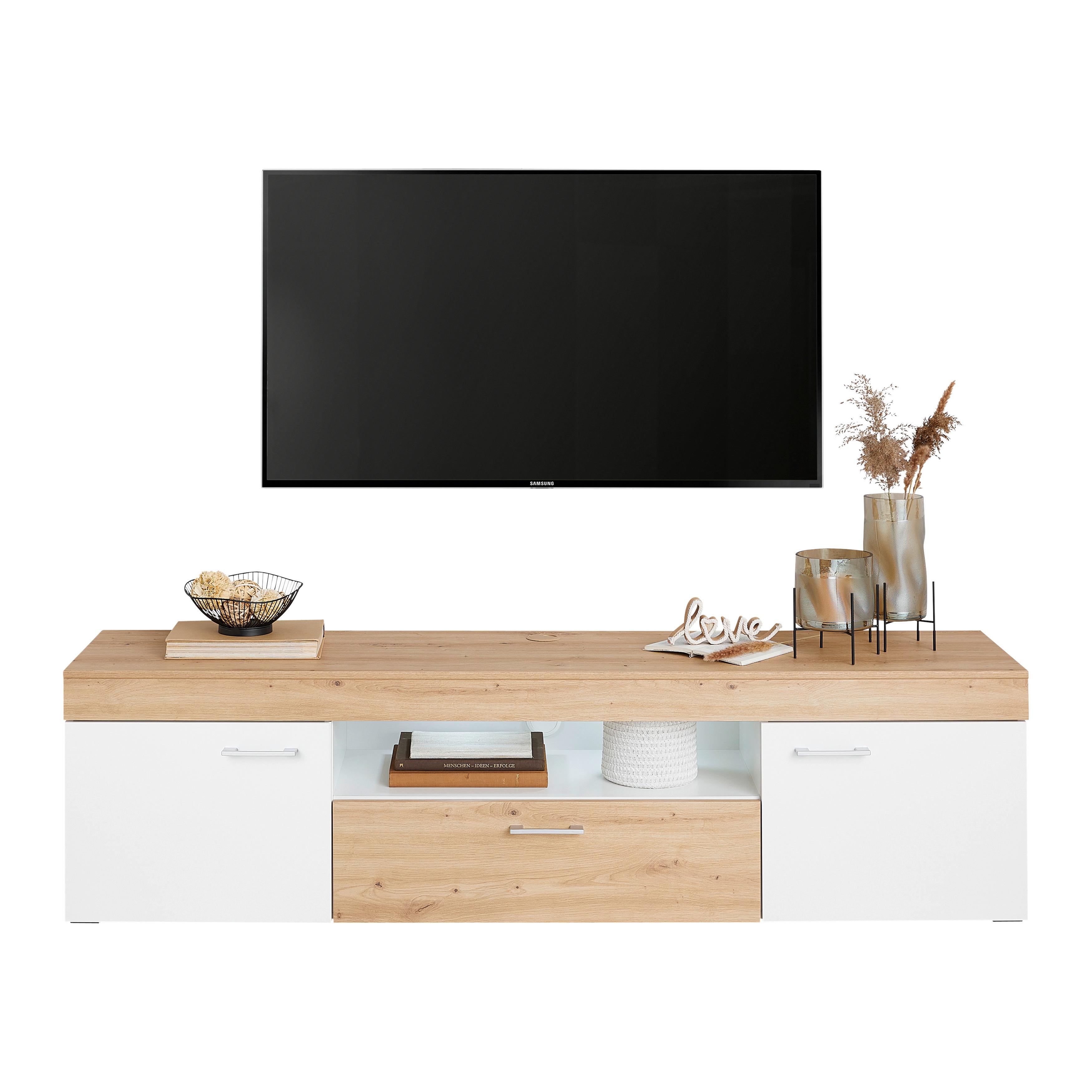 Tv Komoda Valencia - boje kroma, Moderno, drvni materijal/plastika (180/49,4/40cm) - Modern Living