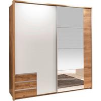 Omara Z Drsnimi Vrati Emden - barve hrasta/bela, Moderno, leseni material (180/198/64cm) - Mömax