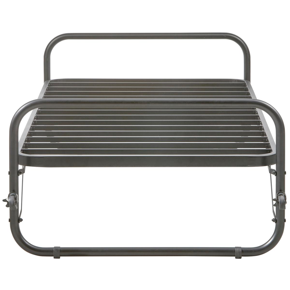 Klappbett Lucy Schwarz - Schwarz, Basics, Metall (90/200cm) - MID.YOU