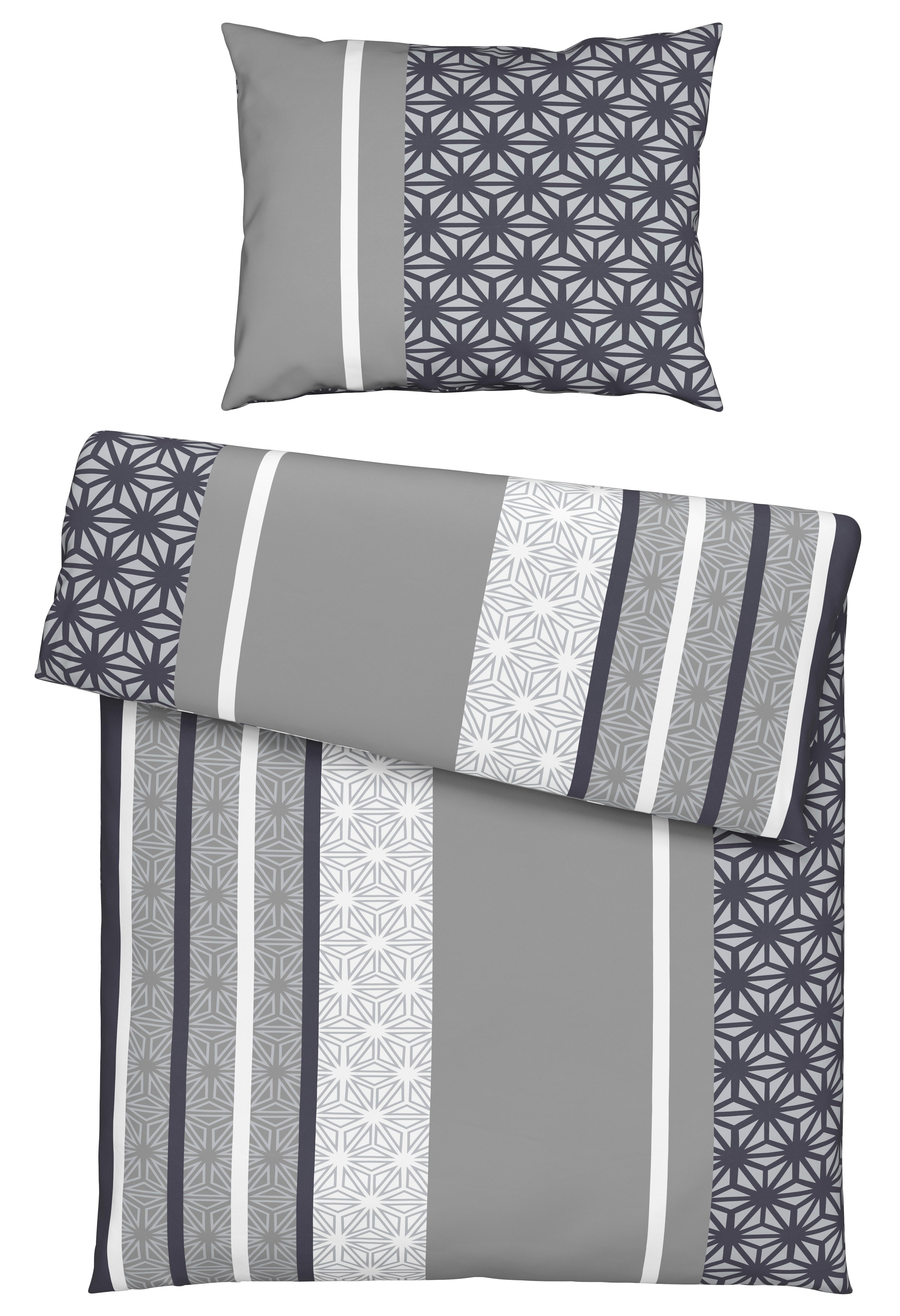 Ágyneműhuzat-garnitúra Sara - szürke, textil (140/200cm) - Best Price