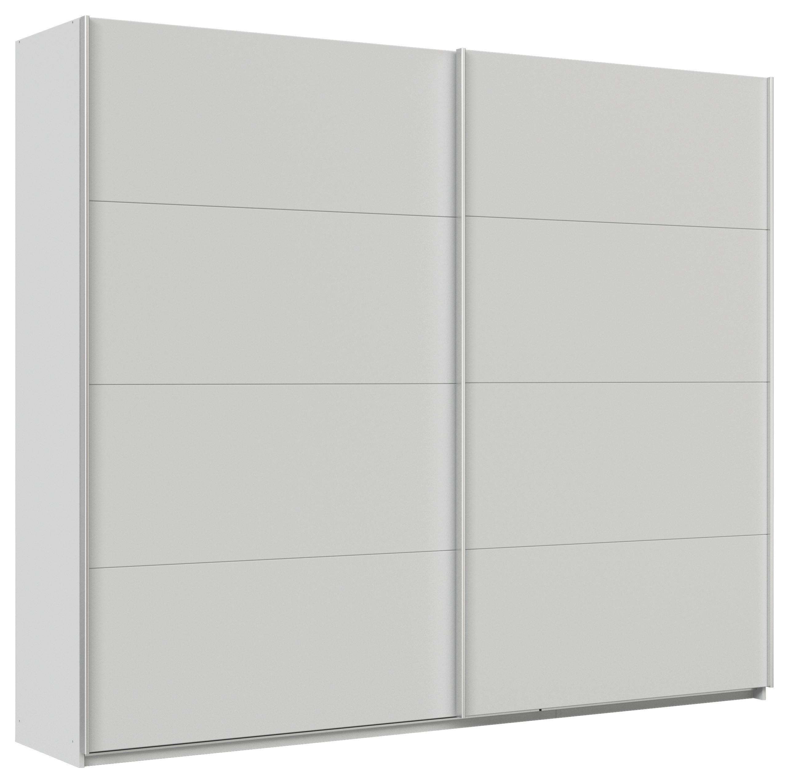 Ormar S Kliznim Vratima Feldkirch - svijetlo siva/boje aluminija, Moderno, drvni materijal/metal (271/229/62cm) - Modern Living