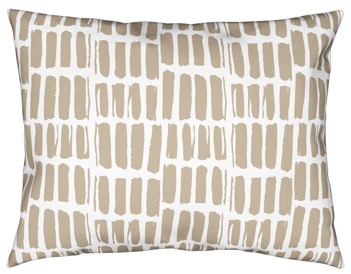Posteljina Adam 140x200/60x80 Cm - bijela/bež, Moderno, tekstil (140/200cm) - Mömax