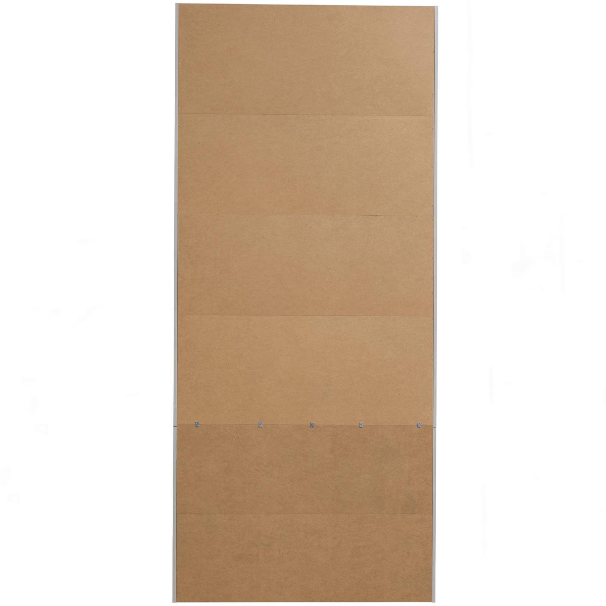 Vitrine Basic Grau - Schwarz/Grau, Design, Glas/Holz (101/230/40cm) - Livetastic
