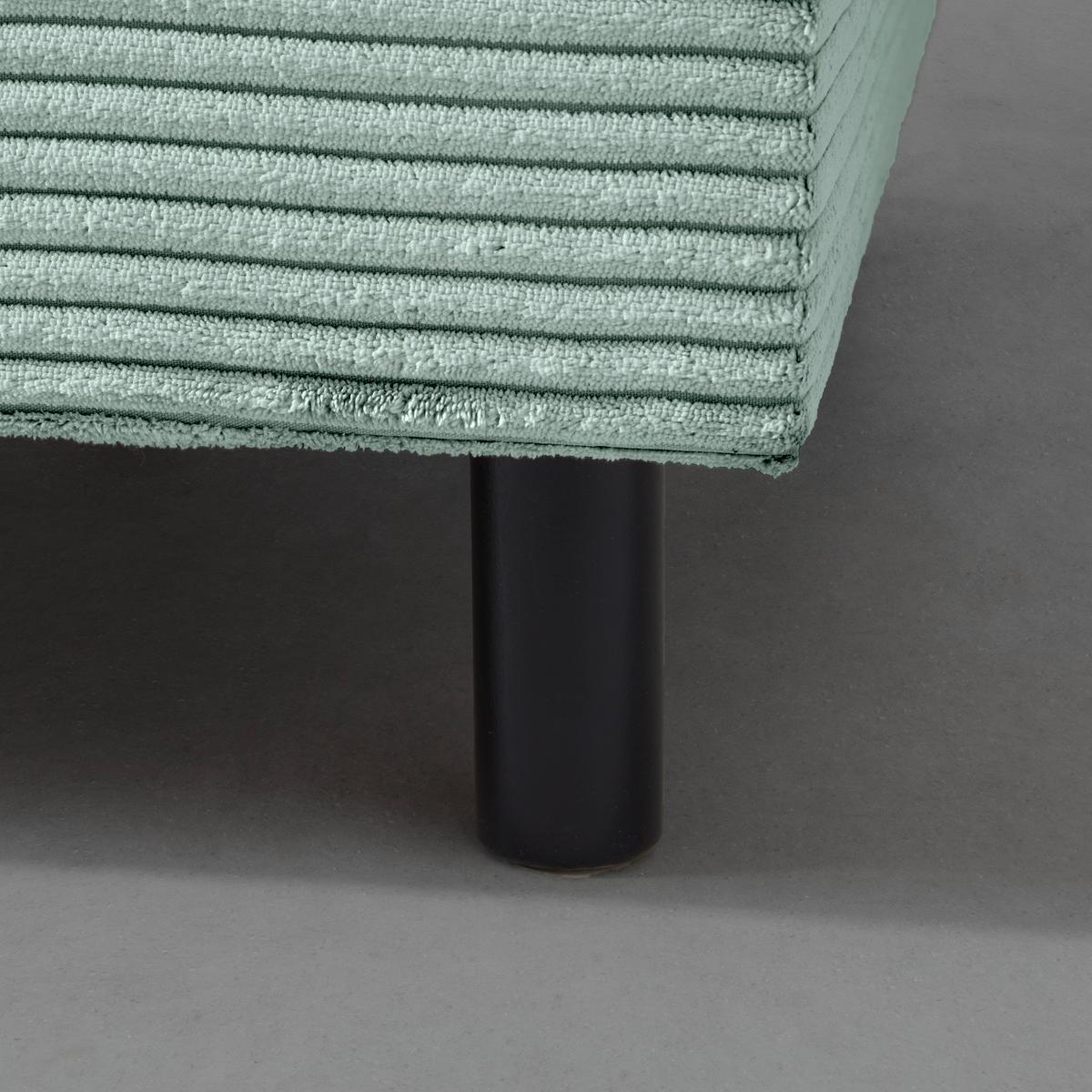Liege Nova Salbeigrün - Salbeigrün/Schwarz, MODERN, Holz/Textil (85/62/145cm) - Mömax
