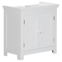 Omarica Za Pod Umivalnik Wl1.350 - bela, Basics, leseni material (57/55,5/30cm) - MID.YOU