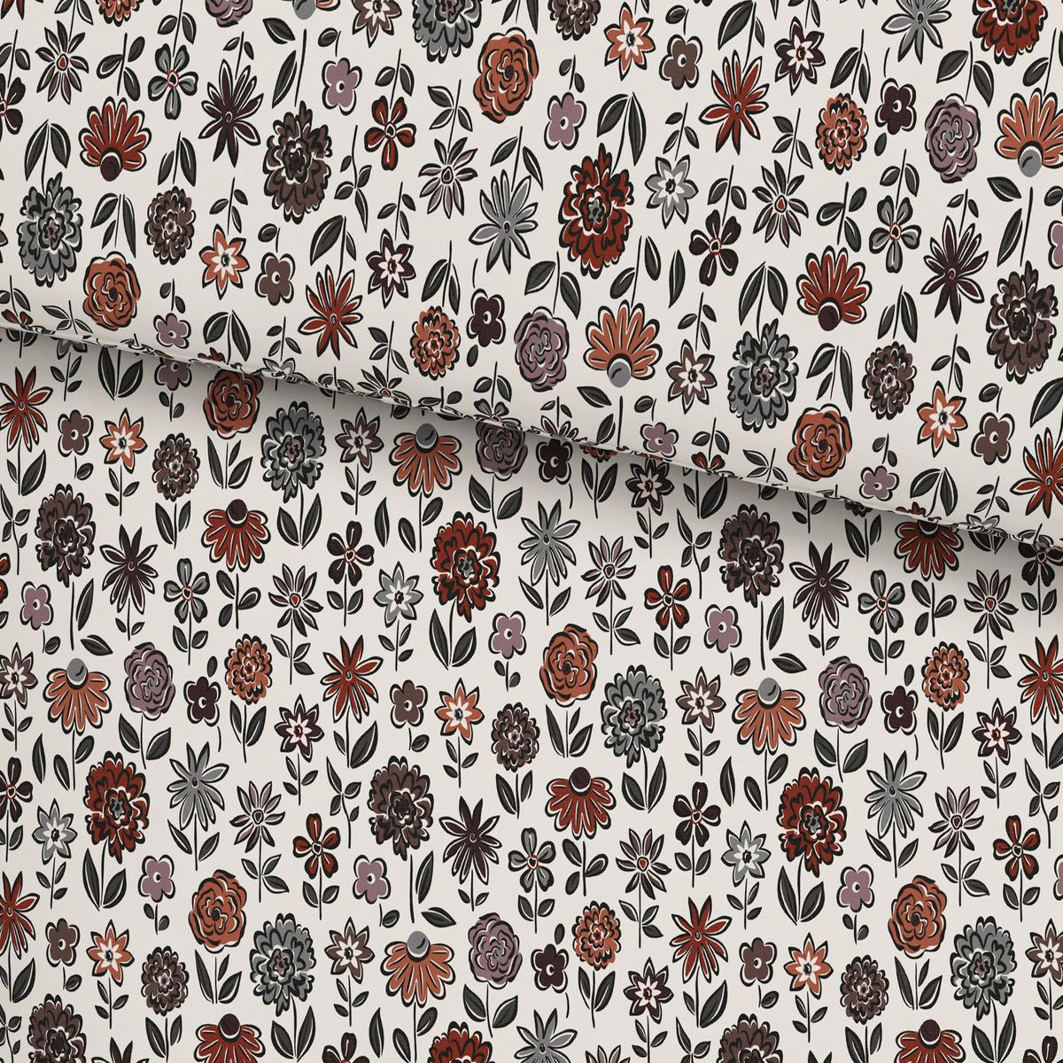 BETTWÄSCHESET MAXIME - Weiss/Braun, Romantik / Landhaus, Textil (160/210cm) - Modern Living